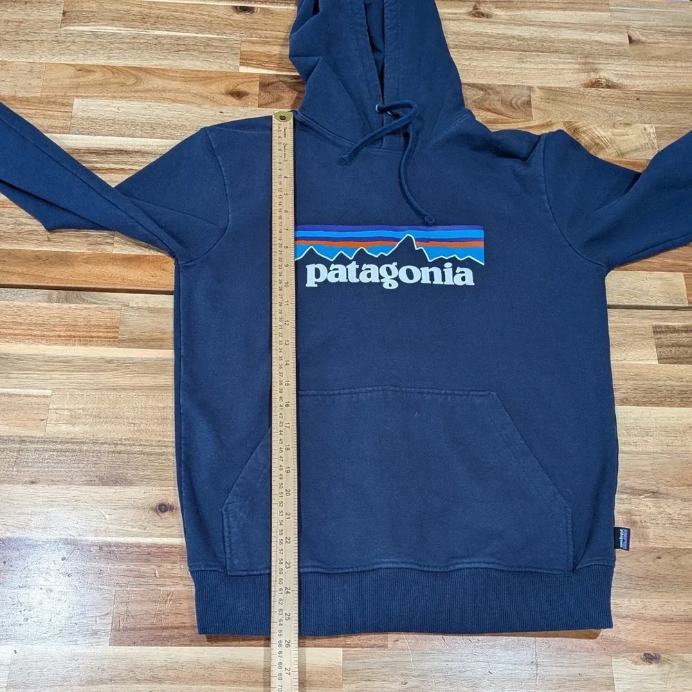 Patagonia Mens P-6 Logo Uprisal Hoody S Navy Sweatshirt Recycled Materials